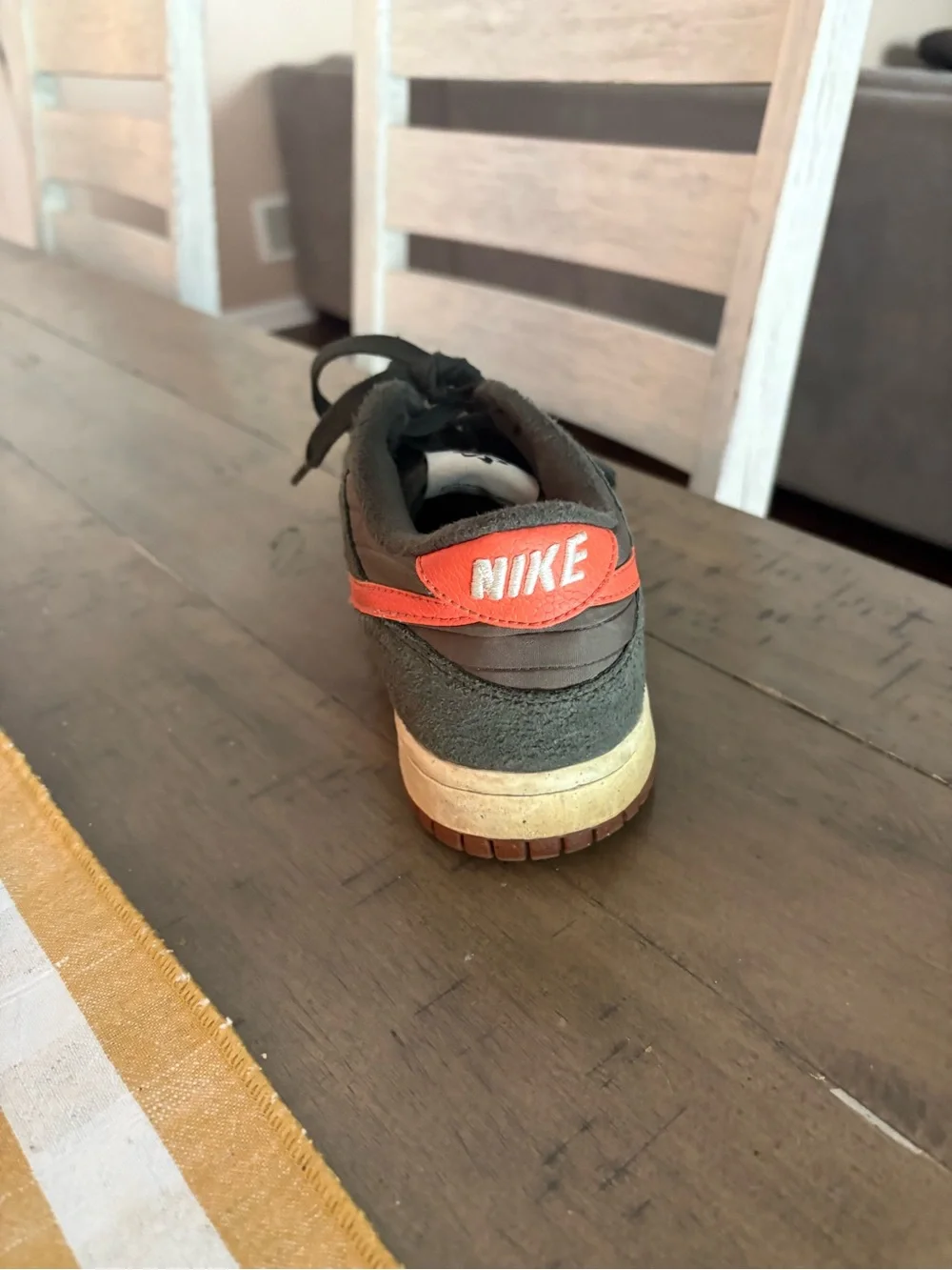 Nike Kids size 5.5 dunk low retro toasty sequoia
